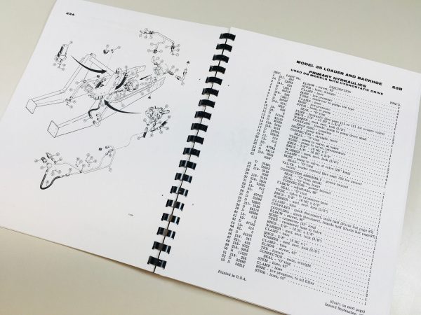 Case 35 Backhoe & Loader For 580Ck Series B 580B Tractor Parts Catalog Manual - Image 6