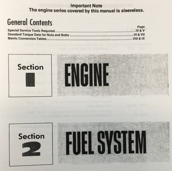 International C200 4 Cyl.Gas Engine Service Parts Manual Set For 544 574 Tractor - Image 8