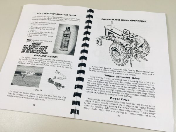 Case 841 842 843 Tractor Operators Owners Manual Book S/N 822900-Up - Image 8