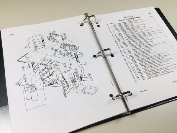 Case 4894 Tractor Technical Service Manual Parts Catalog Shop Repair Set - Image 12