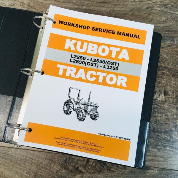 Kubota L2250 L2550GST L2850GST Tractor Service Manual Repair Shop Technical Book - Image 2