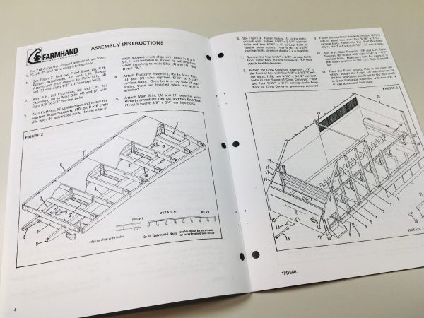 Farmhand 716 Auger Box F49-A Operators Manual Instruction Parts List Catalog - Image 3