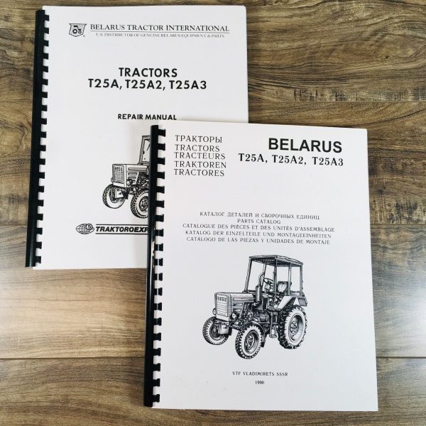 Belarus T25A T25A2 T25A3 Tractor Service Parts Manual Set Repair Workshop Book