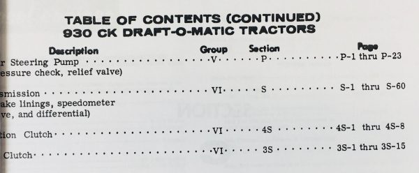 Case 730 731 732 733 734 Tractor Service Parts Operators Manual Prior To 8253500 - Image 4