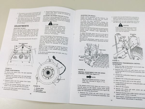 Cub Cadet 293 393 Hydrostatic Lawn Tractors Owner Operators Manual International - Image 4