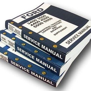 Ford 3400 3500 4400 4500 Industrial Tractor Service Repair Shop Manuals Complete