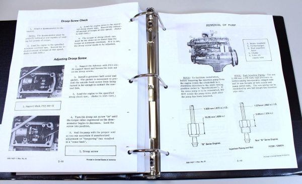 International 1586 Tractor Service Manual Part Catalog Chassis Engine Repair Set - Image 5