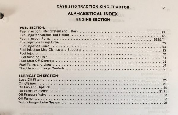 Case 2870 Traction King Tractor Service Manual Parts Catalog Repair Shop Set - Image 5