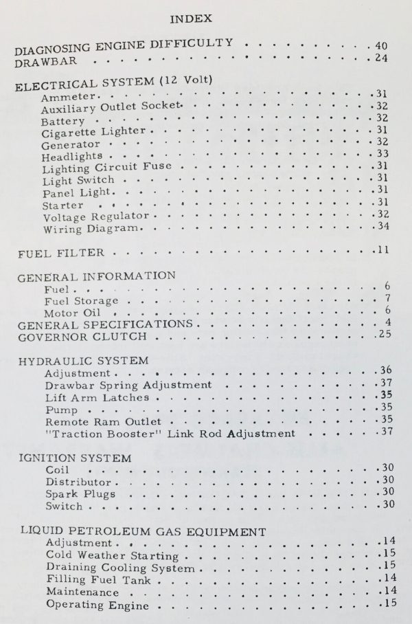 Allis Chalmers D-17 Series 1 One Tractor Service Parts Operators Manual Catalog - Image 10