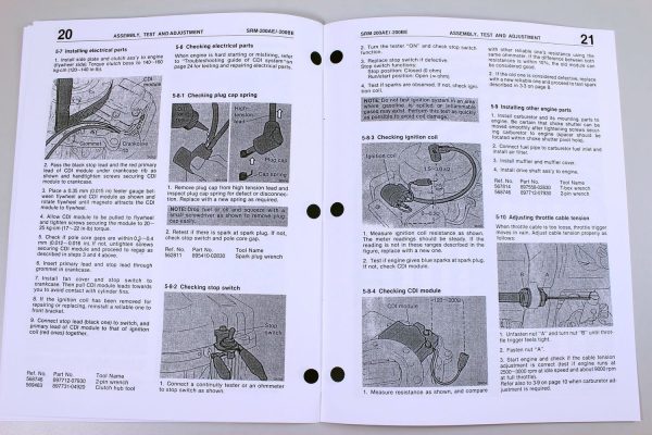 Echo Srm 200Ae 200Be Trimmer Brush Cutter Service Repair Shop Manual Technical - Image 7