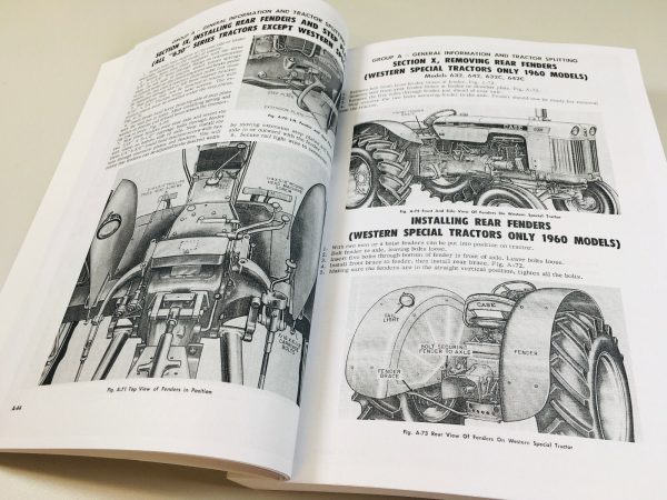 Case 630 631 632 640 641 Tractor Service Manual Parts Catalog Repair Shop Set - Image 7