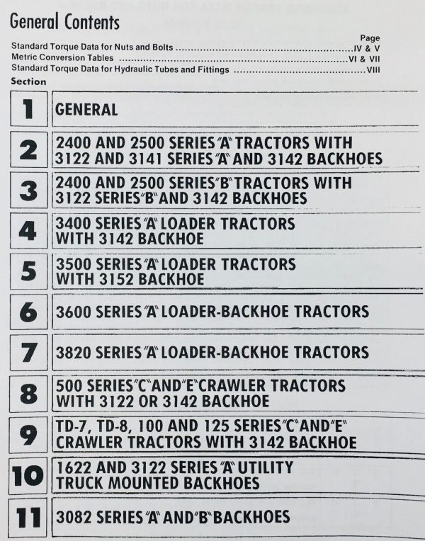 International 3820A Backhoe Loader Tractor Service Parts Manual Set Repair Shop - Image 6