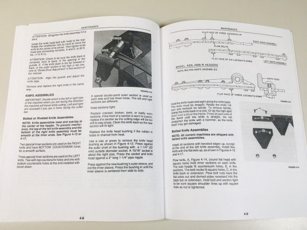 New Holland 499 Pivot Tongue Haybine Mower Conditioner Owners Operators Manual - Image 5