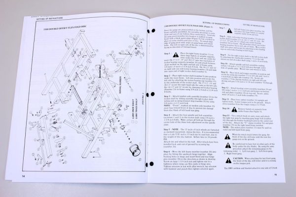 Allis Chalmers 3100 3200 3300 3400 Disc Harrow Owner Operators Manual With Parts - Image 5