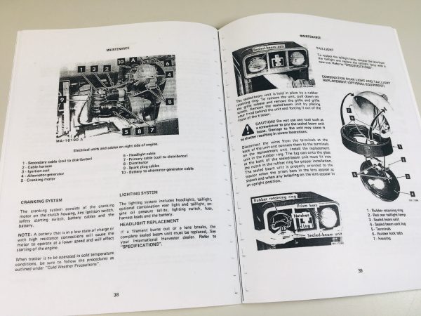 International Cub 184 Lo-Boy Tractor Operators Owners Manual Maintenance - Image 5