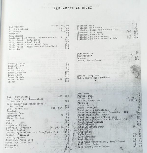 Oliver 1850 1855 Tractor Parts Manual Catalog Assembly Schematics Exploded Views - Image 2