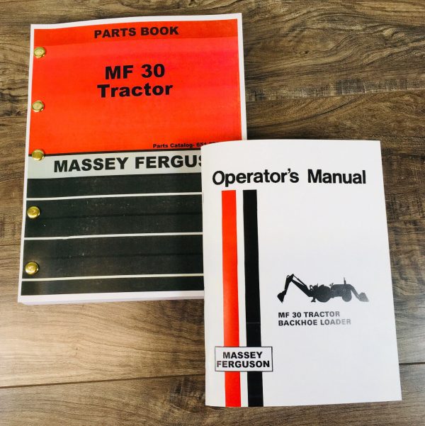 Massey Ferguson 30 Mf30 Tractor Loader Backhoe Parts Operators Manuals Owners