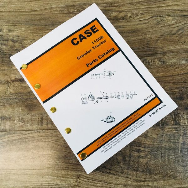 Case 1150B Crawler Tractor Parts Manual Catalog Book Assembly Exploded Schematic