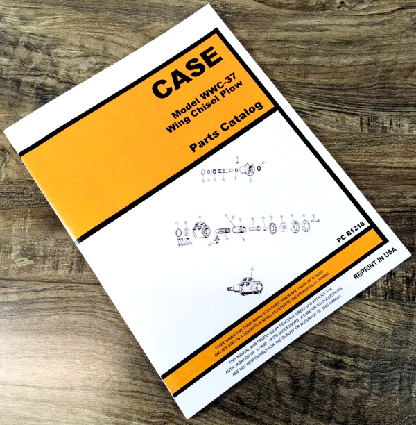 Case WWC-37 Wing Chisel Plow Parts Manual Catalog Book Assembly Schematic