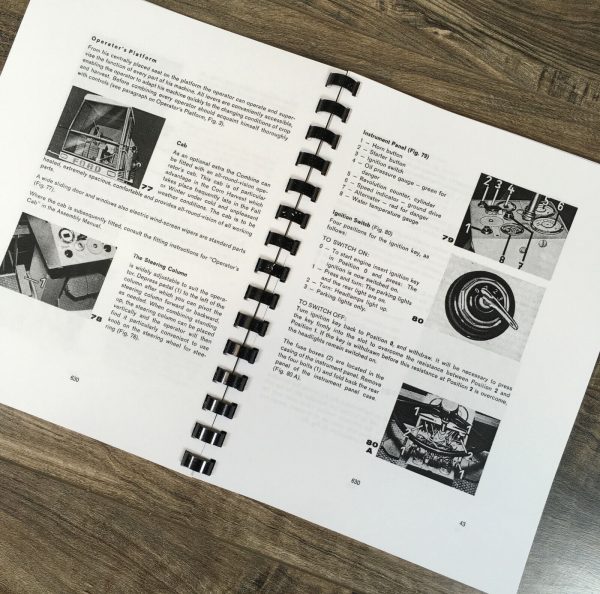 Ford 630 Combine Operators Manual Owners Book Maintenance Adjustments Lube - Image 8