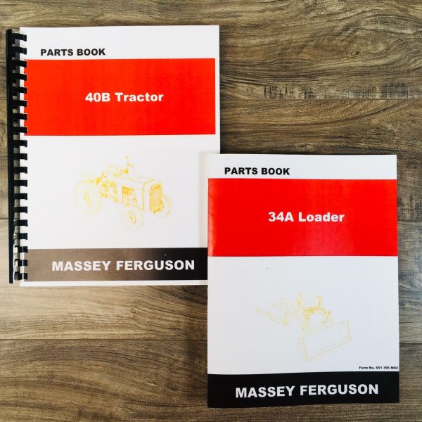 Massey Ferguson 40B Loader Tractor Parts Manual Catalog Book Assembly Schematics