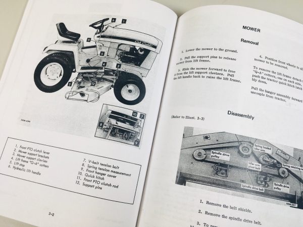 Ih Cub Cadet 86 108 109 128 Garden Tractor Service Kohler Engine Manual Set - Image 4