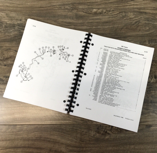 Case IH 385 Tractor Parts Manual Catalog Book Assembly Schematic SN 1807-After - Image 6