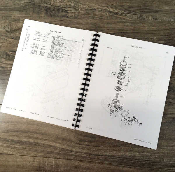 Massey Ferguson MF 270 Tractor Service Parts Manual Repair Shop Set Catalog Book - Image 12