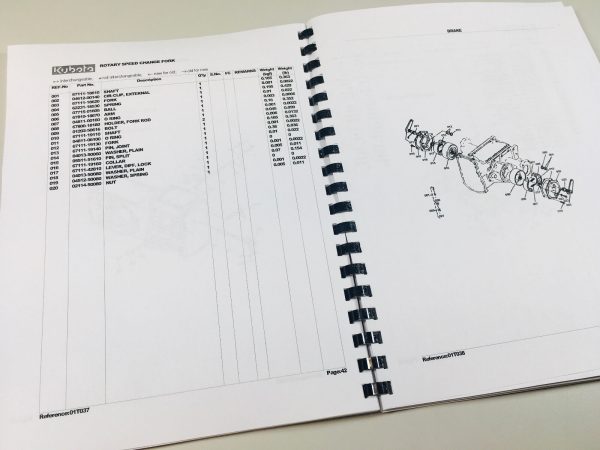 Kubota B8200 Dp Tractor Parts Assembly Manual Catalog Exploded Views Numbers - Image 4