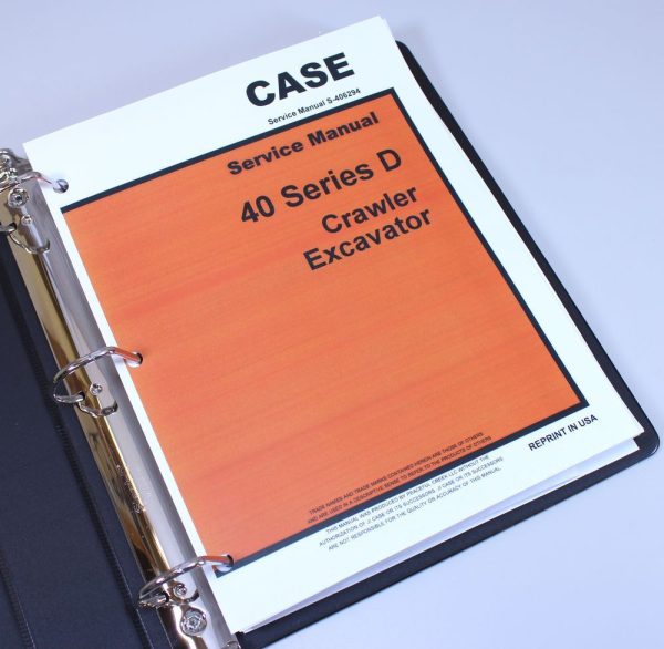 Case Drott 40D Crawler Excavator Service Technical Repair Manual 40 Series D - Image 2