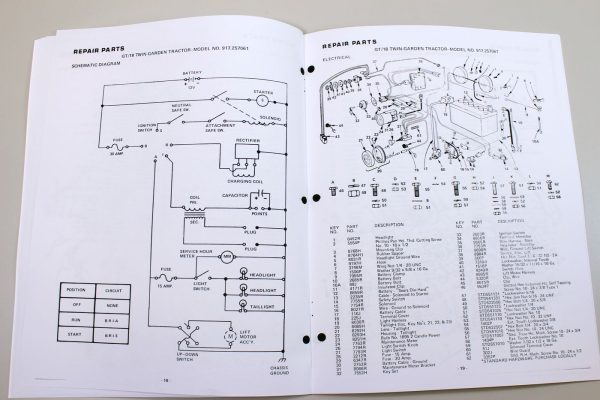 Sears Owners Manual Gt18 Twin Lawn Garden Tractor Operation Parts Gt 18 Drive - Image 6