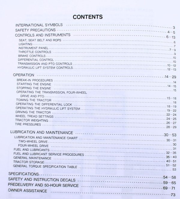 Ford New Holland 1720 Compact Tractor Owners Operators Manual Maintenance Diesel - Image 2