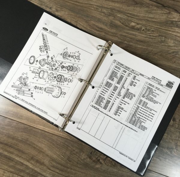 Ford Tw-10 Tw-20 Tw-30 Tractor Parts Manual Catalog Book Assembly Schematics - Image 6