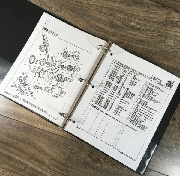 Ford 9000 9200 9600 9700 Tractor Parts Manual Catalog Book Assembly Schematics - Image 6