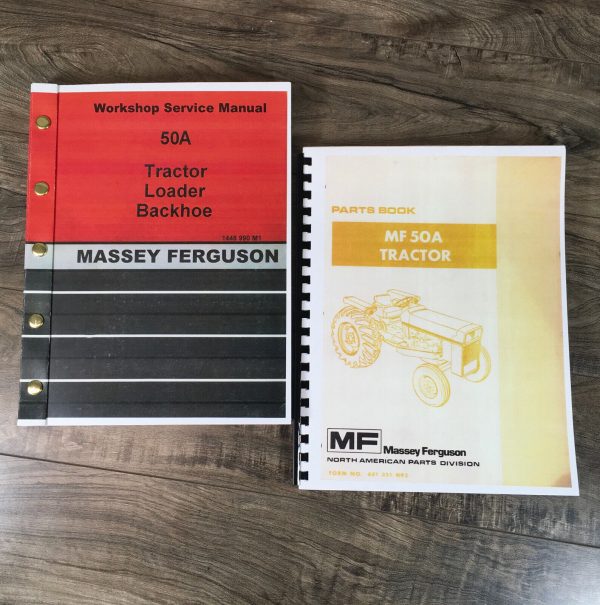 Massey Ferguson 50A Tractor Loader Backhoe Service Parts Manual Set Repair Shop