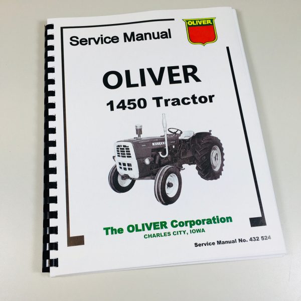 Oliver 1450 Tractor Service Repair Shop Manual Technical Book Overhaul And More