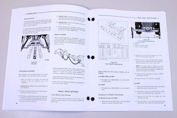 Ford Model 2810 2910 3910 4610 Tractor Owners Operators Manual Maintenance Book - Image 6