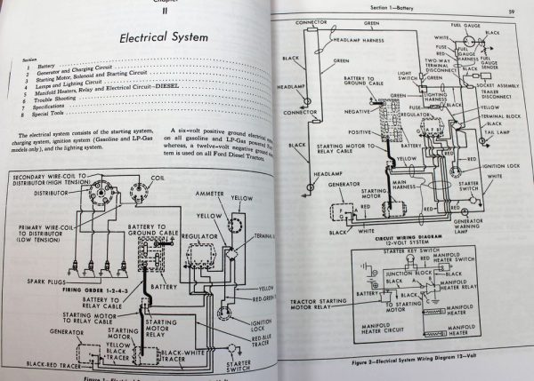 Ford 2000 4000 4Cyl Gas Tractor Service Repair Operators Parts Shop Manual Books - Image 12