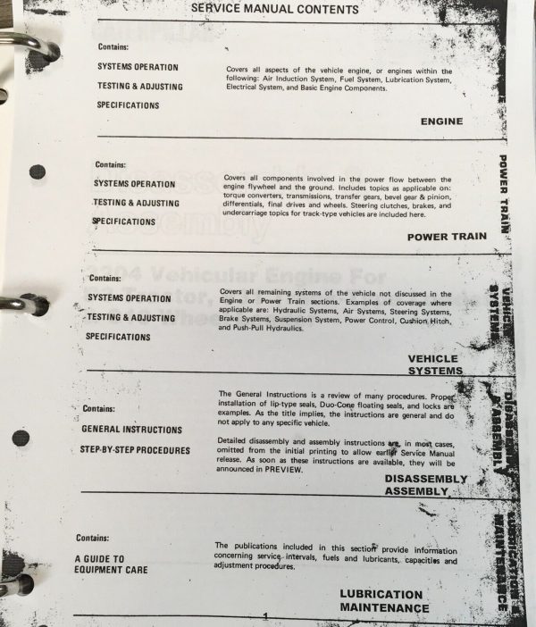 Service Parts Operators Manual Set For Caterpillar 931 Traxcavator Owner 78U1-Up - Image 3