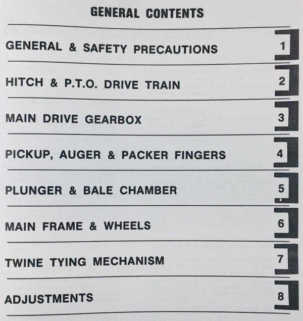 New Idea 555 565 Rectangular Baler Service Repair Manual - Image 2