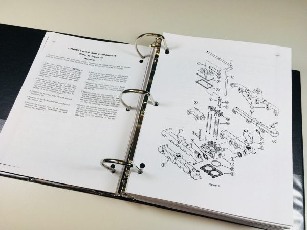 Case 1270 Tractor Service Parts Operators Manual Shop Set - Image 6