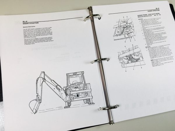 Massey Ferguson 20B 20D 30E 50E Tractor Loader Backhoe Industrial Service Manual - Image 8