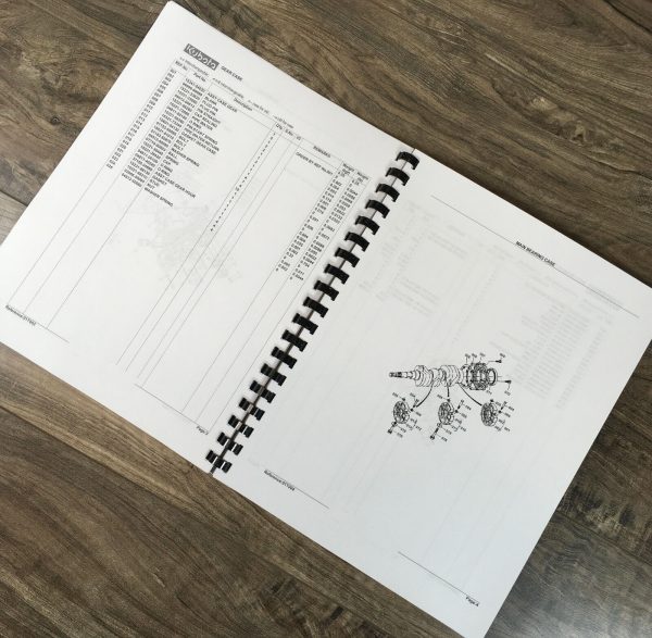 Kubota L305 L305Dt Tractor Parts Manual Catalog Exploded View Numbers Assembly - Image 4