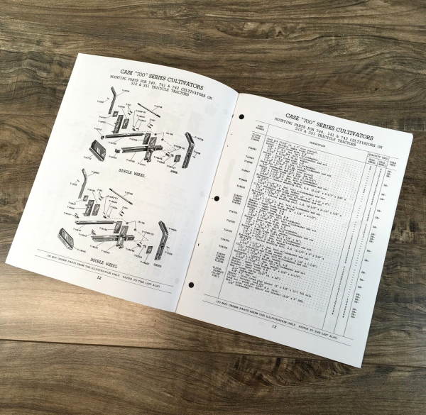 Case 700 Series 720 740 723 743 Two & Four Row Cultivators Parts Manual Catalog - Image 3