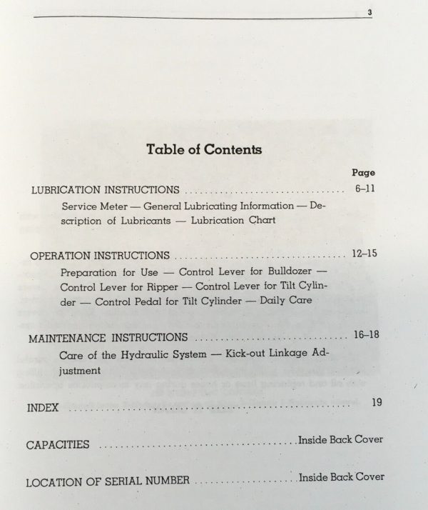 Operators Manual For Caterpillar 193 Hydraulic Control 37E1-UP 91F1-Up Owners - Image 2