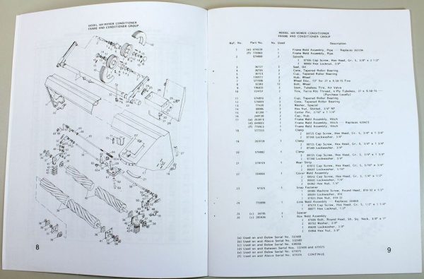 New Holland 489 Haybine Mower Conditioner Service Parts Operators Manual Set - Image 9