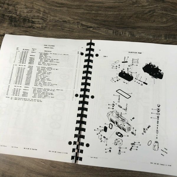 Massey Ferguson Harris 50 Mf50 Mh50 Tractor Parts Manual Catalog Book Assembly - Image 6