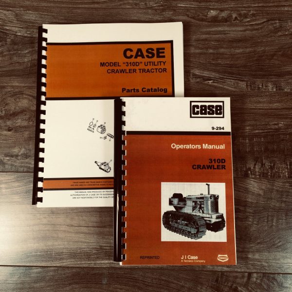 Case 310D Crawler Tractor Dozer Loader Manual Parts Catalog Operators Owners