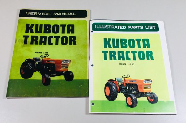 Kubota L225 Tractor Service Repair Shop Manual Parts Catalog Assembly Numbers