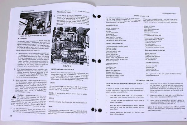 Allis Chalmers 5020 5030 Compact Tractor Owners Operators Manual Maintenance - Image 7